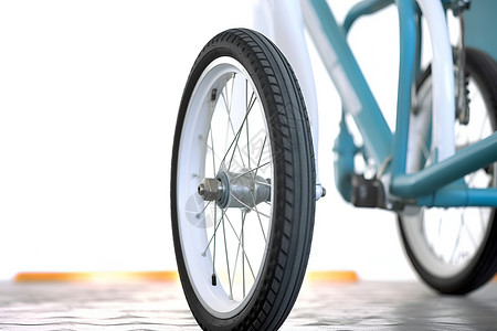 自行车的轮胎背景图片