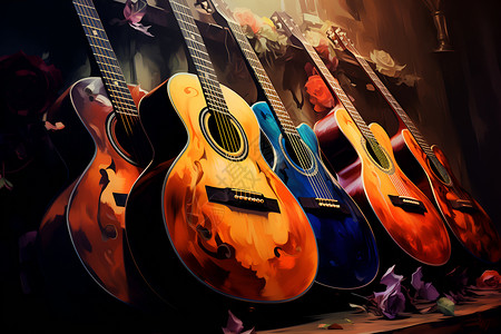 吉他乐器背景图片