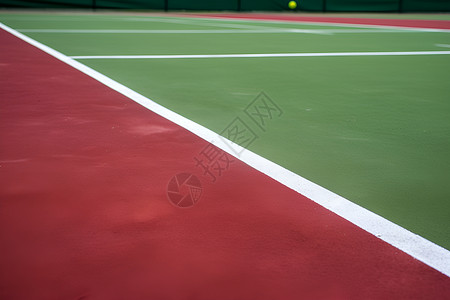绿红的网球场背景图片