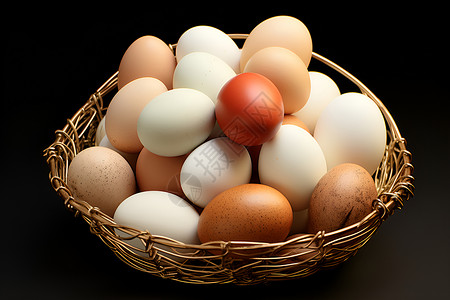 营养丰富的鸡蛋背景图片