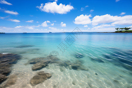 宁静海岛的美丽景观高清图片