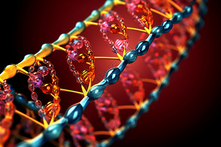 遗传彩色基因结构高清图片