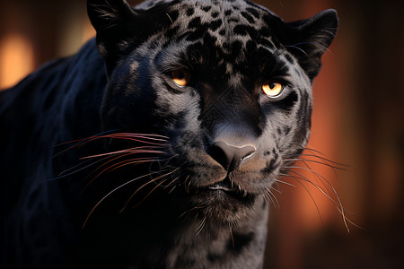 狂野丛林的黑豹背景图片