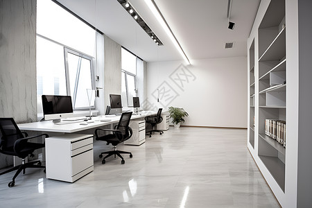 商务风格展板现代风格的大型办公室背景