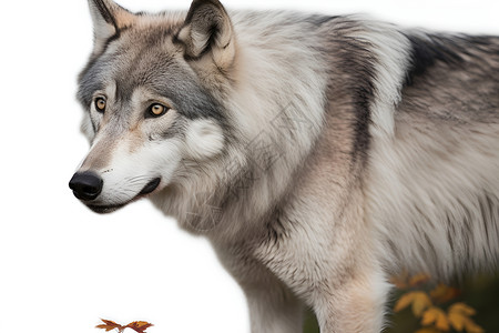 捕食的狼背景图片