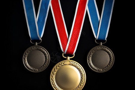 金牌银牌铜牌运动的奖励奖牌背景