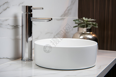 浴室瓷砖洗手盆背景图片