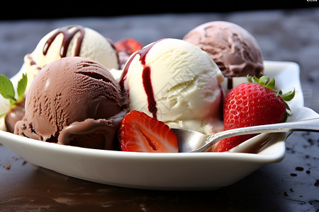 冷冻甜点甜蜜的冰淇淋时刻背景