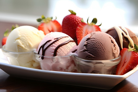 甜蜜的冰淇淋高清图片