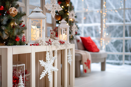 圣诞树室内圣诞树装饰背景