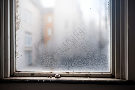 窗外飘落的雨滴背景图片