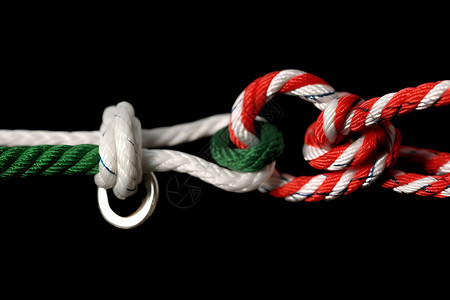 彩绳编织的力量高清图片