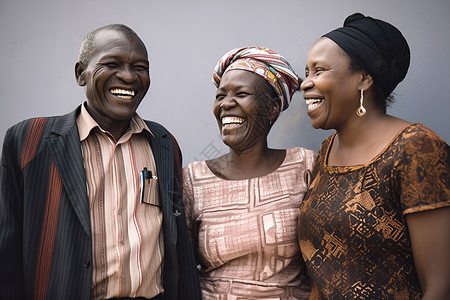 非洲家庭家庭快乐的笑声背景