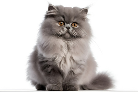可爱的波斯猫背景图片
