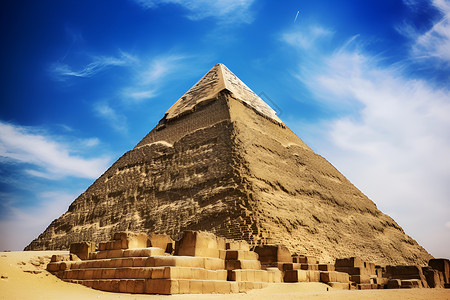 壮丽的遗迹金字塔背景图片