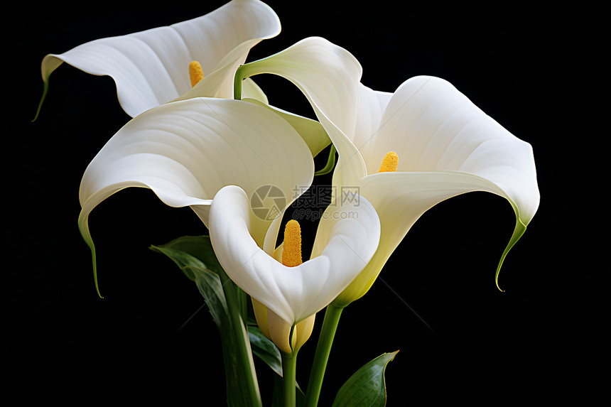一束白色花朵图片