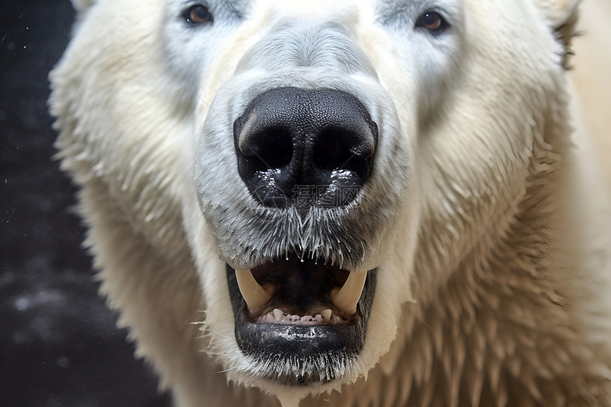 荒野中的北极熊图片