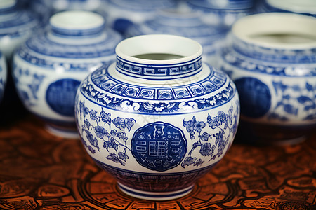 中国古董花瓶背景图片