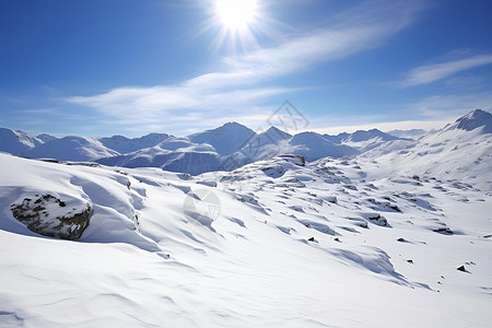 冰雪高峰背景图片