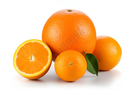 桌面上甜美的橙子高清图片