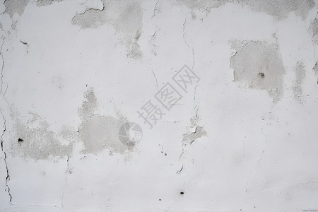 裂缝的白色墙壁背景图片