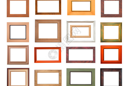 木制画框不同颜色相框设计图片