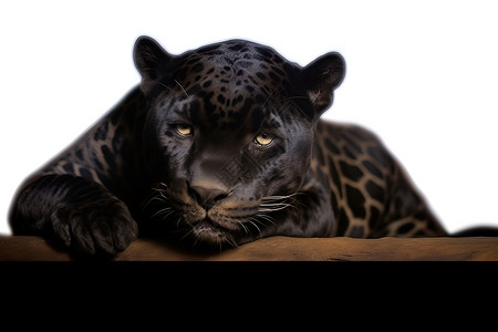 趴着的黑豹躺着美洲豹高清图片