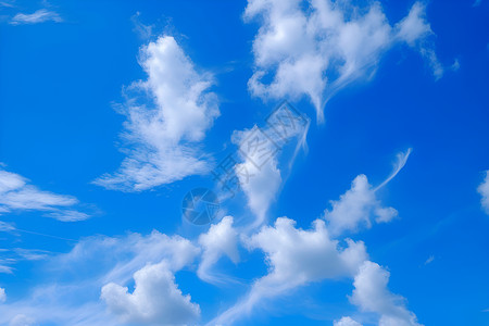 蓝天白云下的美丽背景图片