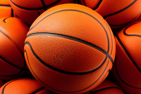 橙色圆圈橙色的篮球背景