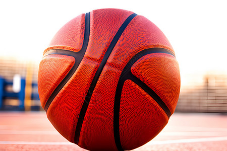 阳光下的篮球背景图片
