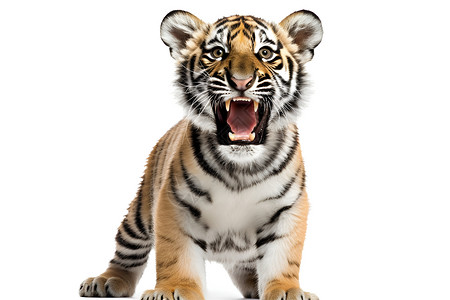 一只老虎背景图片