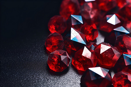 钻石红素材桌面上的红钻石背景