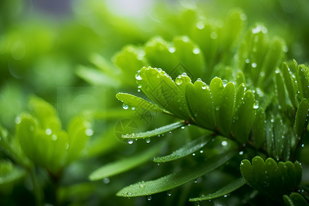 水是生命之源绿色植物背景