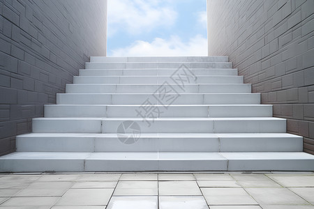 天空中的楼梯之路设计图片