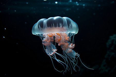 海底的水母背景图片