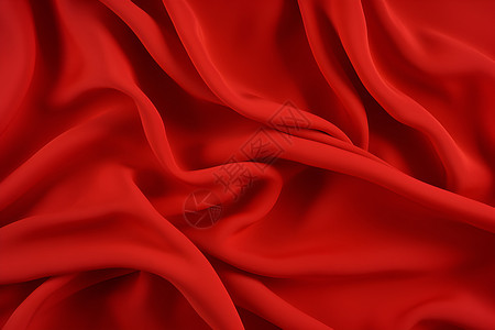 红色丝绸的光滑背景图片