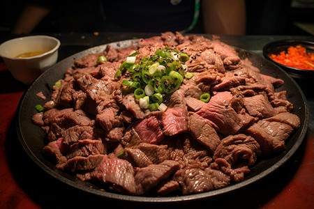 美味的晚餐牛肉背景图片