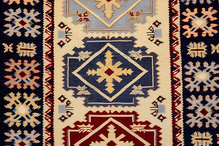 彩色花纹的地毯背景图片