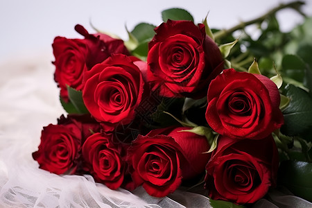 红色的浪漫周纪念玫瑰高清图片