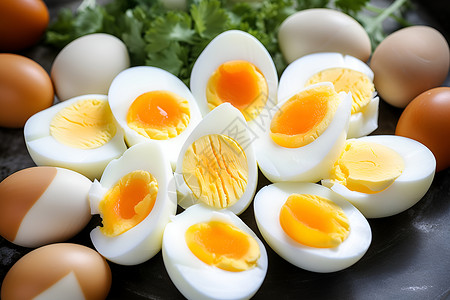 营养美味的鸡蛋背景图片