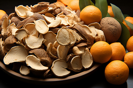 健康干果食物橘皮高清图片