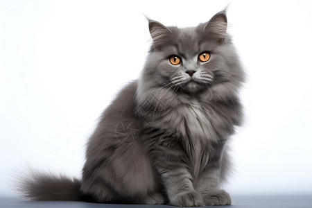 灰色猫咪背景图片