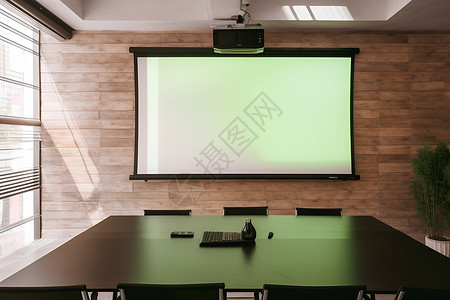 现代化的大型会议室背景图片