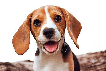 伸出舌头的小狗背景图片