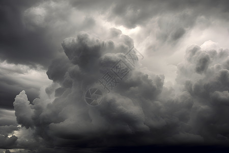 空中的自然乌云背景图片