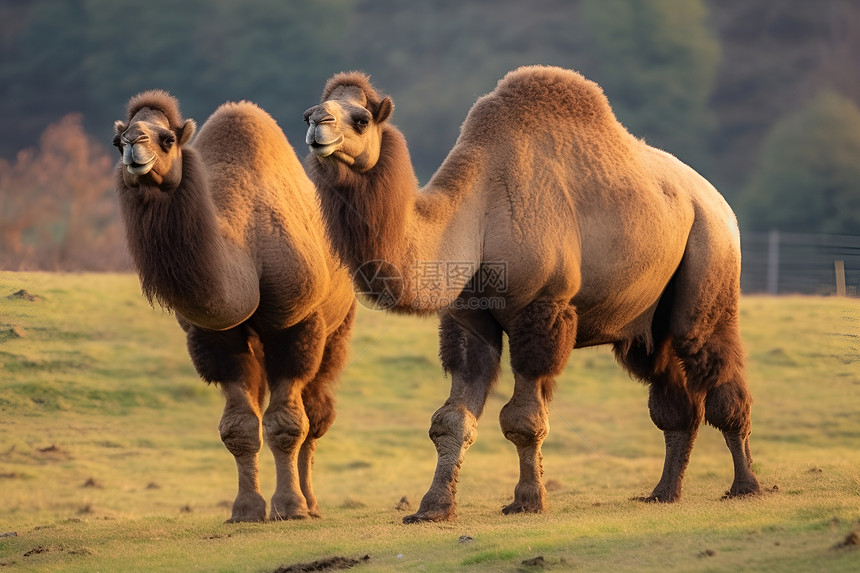 行走的野生骆驼图片