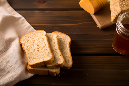 美味的美食面包背景图片