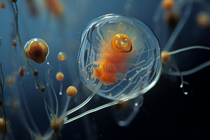 水下的浮游生物图片