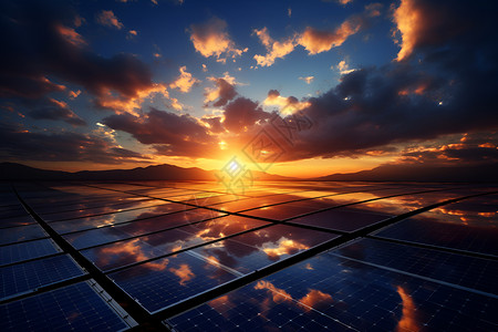 太阳能的力量背景图片