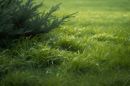 绿色的草坪背景图片